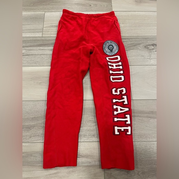 Vintage Ohio State Champion Reverse-Weave Spell Out Sweatpants Medium READ - Picture 1 of 10